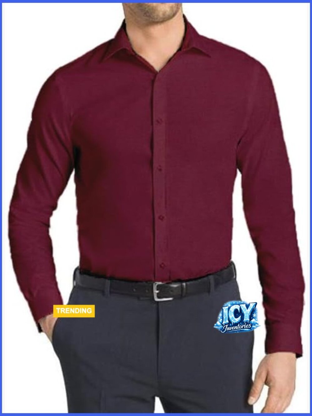 Stretch Slim Fit Long Sleeve Button Down Dress Shirt
